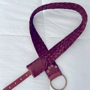 Abercrombie kids genuine leather wrap belt